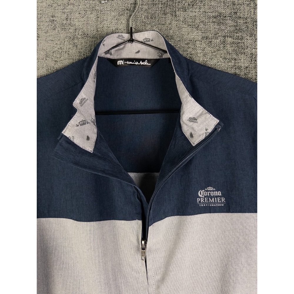 Travis Mathew Corona Premier Jacket Mens M Full Zip Color Block Golf Performance